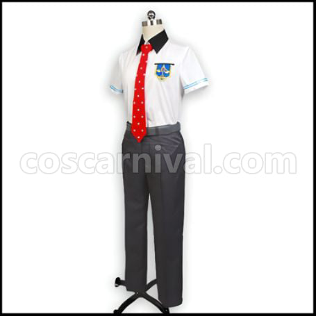 Free! Iwatobi High School Nagisa Hazuki Summer Uniform Cosplay Costume coscarnival - Color and Pattern