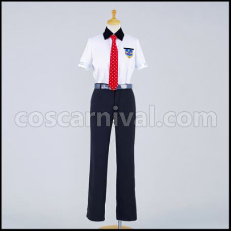 Free! Iwatobi High School Summer Uniform Nagisa Hazuki Cosplay Costume coscarnival - Back View