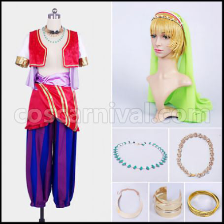 Free! SPLASH FREE ED Arabian Nagisa Hazuki Cosplay Costume coscarnival - Front View