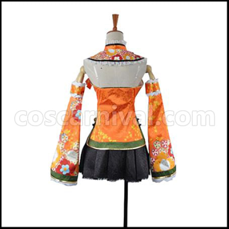 Love Live! SR August China Dress Edition After Awakening Honoka Kosaka Cosplay Costume coscarnival - Back View