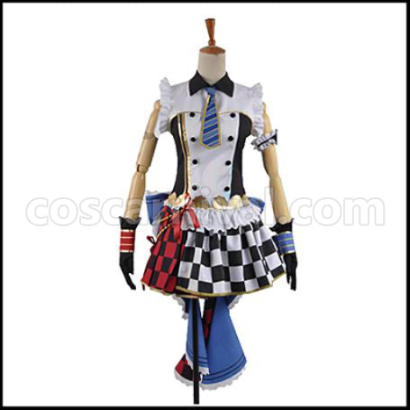 Love Live! UR Cafe Maid Edition After Awakening Rin Hoshizora Cosplay Costume coscarnival - Front View