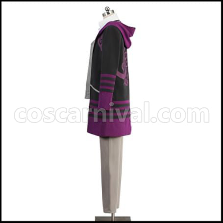 Kamigami no Asobi Loki Laevatein God of Fire Coat Cosplay Costume coscarnival - Back View