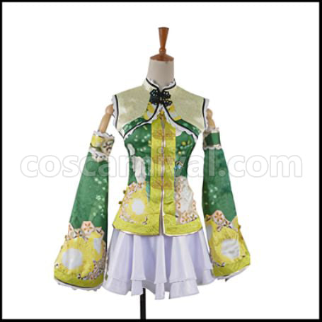 Love Live! SR August China Dress Edition After Awakening Hanayo Koizumi Cosplay Costume coscarnival - Front View
