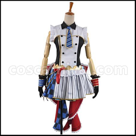 Love Live! UR Cafe Maid Edition After Awakening Umi Sonoda Cosplay Costume coscarnival - Front View