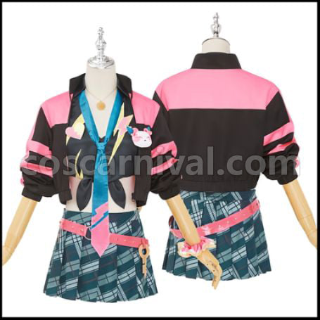 Nijisanji VTuber Meloco Kyoran Tiger Princess Cosplay Costume coscarnival - Front View