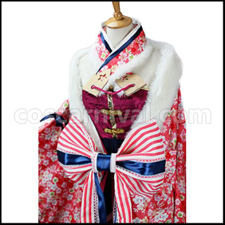 Love Live! SR New Year's Dress Edition Awakening After Nico Yazawa Cosplay Costume coscarnival - Back View