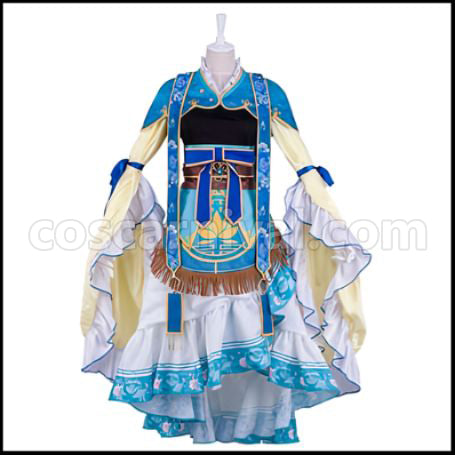 Love Live! School Idol Festival Seven Lucky Gods Edition Eri Ayase Goddess in Love Cosplay Costume coscarnival - Front View