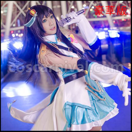The Idolmaster Cinderella Girls Shine!! Rin Shibuya Cosplay Costume Coscarnival - Back View