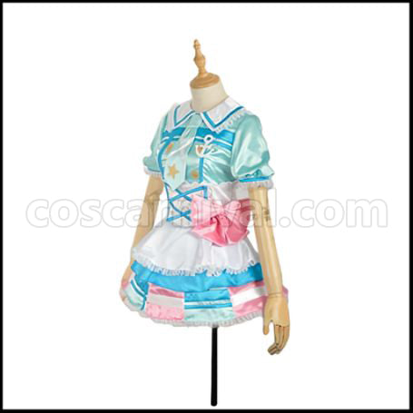 Love Live! Sunshine!! Aqours Kimi no Kokoro wa Kagayaiteru Kai? You Watanabe Ver2 Cosplay Costume coscarnival - Back View