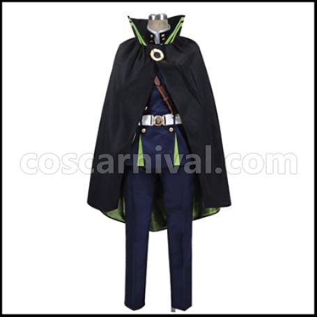 Seraph of the End Yuichiro Hyakuya Military Uniform Cosplay Costume coscarnival - Front View