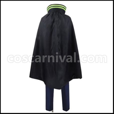 Seraph of the End Yuichiro Hyakuya Military Uniform Cosplay Costume coscarnival - Back View