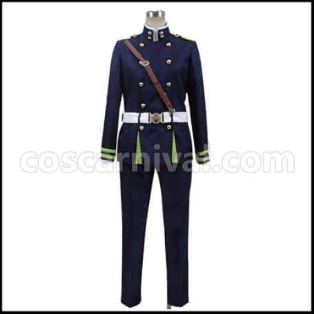 Seraph of the End Yuichiro Hyakuya Military Uniform Cosplay Costume coscarnival - Side Profile