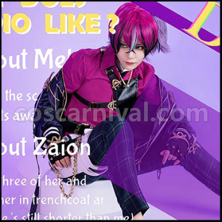 Nijisanji VTuber Doppio Dropscythe Cosplay Costume coscarnival - Side Profile