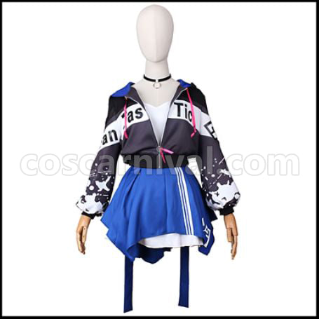 Hatsune Miku: Colorful Stage! Miku Cosplay Costume coscarnival - Front View