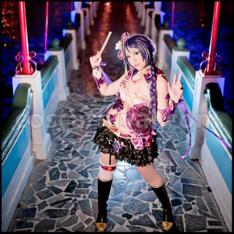 Love Live! School Idol Festival China Dress Edition SR Post-Awakening Nozomi Tojo Cosplay Costume coscarnival - Front View