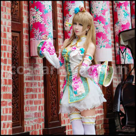 Love Live! China Dress Edition UR Post-Awakening Kotori Minami Cosplay Costume coscarnival - Front View