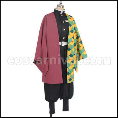 Demon Slayer: Kimetsu no Yaiba Giyuu Tomioka Cosplay Costume coscarnival - Back View