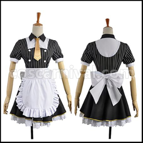 Love Live! UR Cafe Maid Edition Rin Hoshizora Cosplay Costume coscarnival - Front View