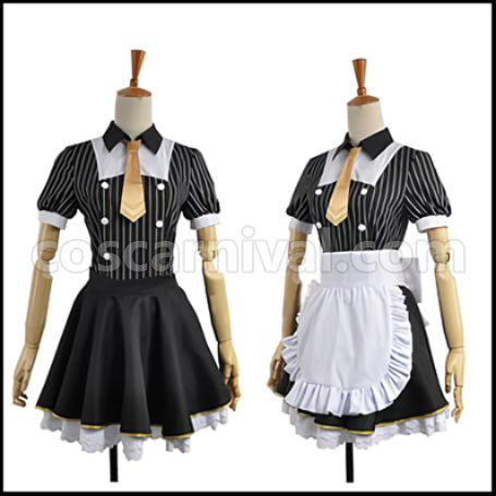 Love Live! UR Cafe Maid Edition Rin Hoshizora Cosplay Costume coscarnival - Back View