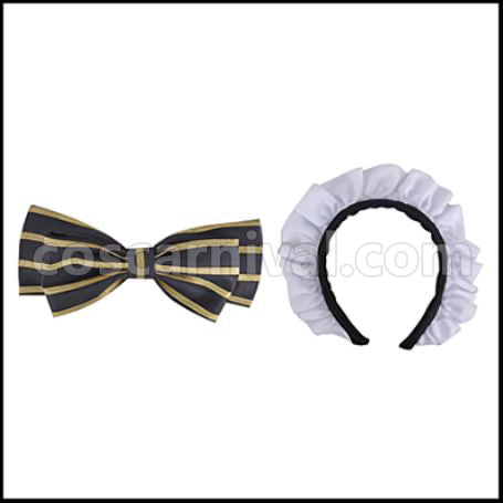 Love Live! UR Cafe Maid Edition Rin Hoshizora Cosplay Costume coscarnival - Detail Close-up