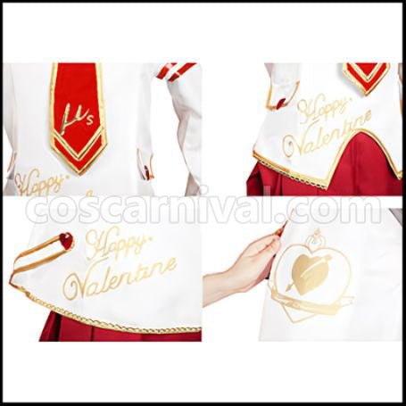 Love Live! UR February Valentine's Edition Maki Nishikino Before Awakening Cosplay Costume coscarnival - Side Profile
