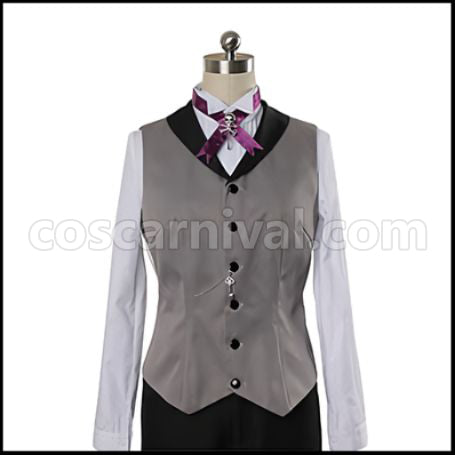 Black Butler Book of Circus Circus Arc Sebastian Michaelis Cosplay Costume coscarnival - Hem Detail