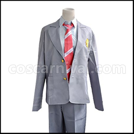 Your Lie in April Arima Kousei Cosplay Costume coscarnival - Front View