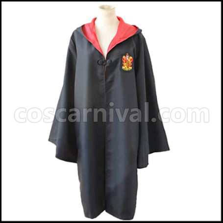 Harry Potter Series Gryffindor Dormitory Cloak Cosplay Costume coscarnival - Front View