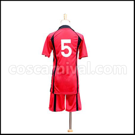 Haikyuu!! Nekoma High School Setter Kenma Kozume Uniform Cosplay Costume coscarnival - Back View