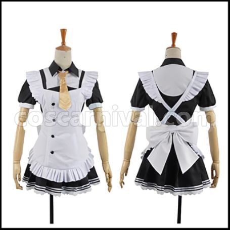 Love Live! SR Cafe Maid Edition Pre-Awakening Nico Yazawa Cosplay Costume coscarnival - Front View