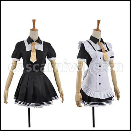 Love Live! SR Cafe Maid Edition Pre-Awakening Nico Yazawa Cosplay Costume coscarnival - Back View