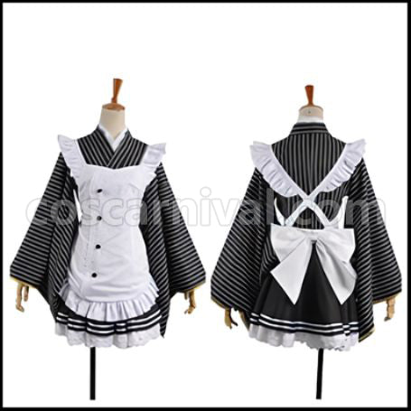 Love Live! SR Cafe Maid Edition Pre-Awakening Honoka Kosaka Cosplay Costume coscarnival - Front View
