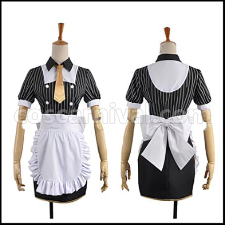 Love Live! SR Cafe Maid Edition Pre-Awakening Eri Ayase Cosplay Costume coscarnival - Front View