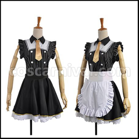 Love Live! SR Cafe Maid Edition Pre-Awakening Hanayo Koizumi Cosplay Costume coscarnival - Back View