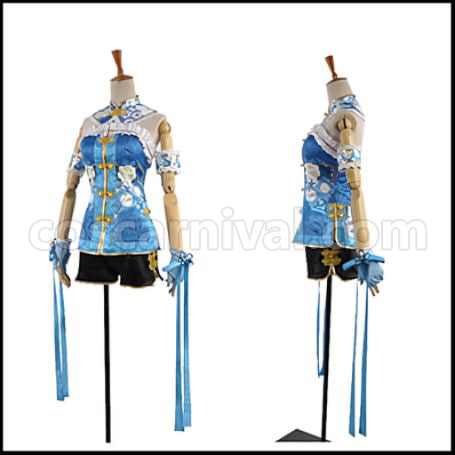 Love Live! SR August China Dress Edition After Awakening Eri Ayase Cosplay Costume coscarnival - Back View