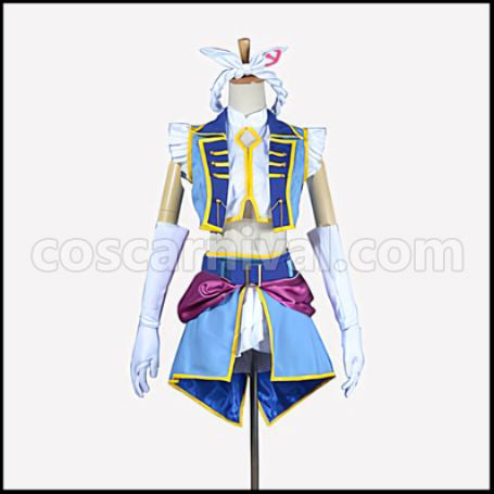 Love Live! Season 2 Insert Song Single 2 Dancing stars on me Eri Ayase Stage Theme Cosplay Costume coscarnival - Front View