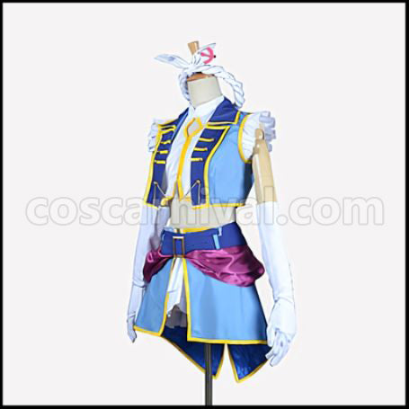 Love Live! Season 2 Insert Song Single 2 Dancing stars on me Eri Ayase Stage Theme Cosplay Costume coscarnival - Back View