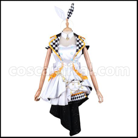 Hatsune Miku: Colorful Stage! MOREMORE JUMP Rin Kagamine Cosplay Costume coscarnival - Back View