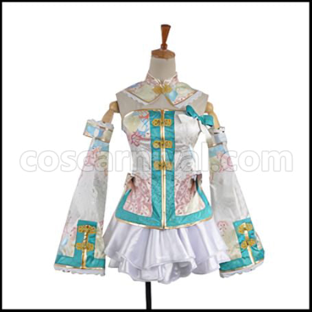 Love Live! UR August China Dress Edition After Awakening Kotori Minami Cosplay Costume coscarnival - Front View