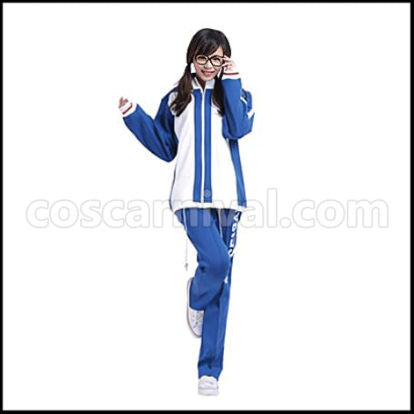 The Prince of Tennis Seishun Academy Middle School Echizen Ryoma Tracksuit Winter Clothes Cosplay Costume coscarnival - Front View