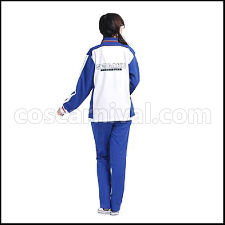 The Prince of Tennis Seishun Academy Middle School Echizen Ryoma Tracksuit Winter Clothes Cosplay Costume coscarnival - Back View