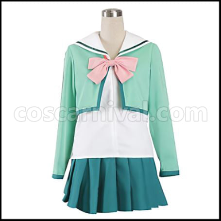 The New Prince of Tennis Seishun Academy Middle School Female Uniform Winter Cosplay Costume coscarnival - Front View