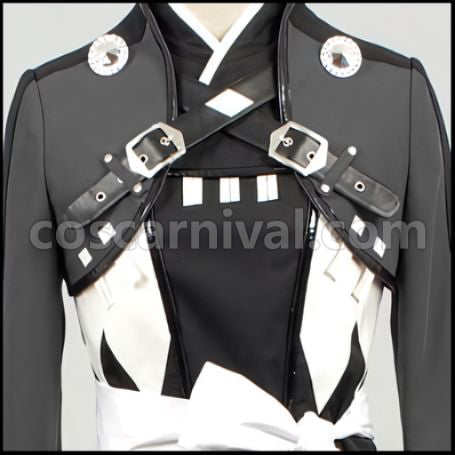 Hakuoki 2010 Calendar Saito Hajime Dark Gray Cosplay Costume coscarnival - Cuff Style