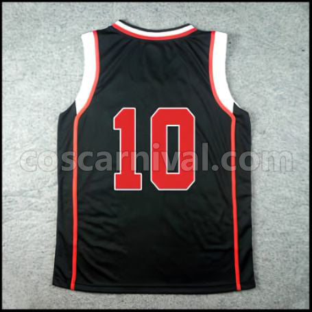 Kuroko's Basketball Seirin High School Taiga Kagami No. 10 Cosplay Costume coscarnival - Back View