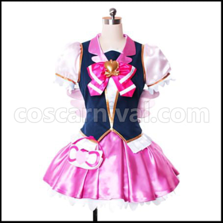 HappinessCharge PreCure! Megumi Aino/Cure Lovely Cosplay Costume coscarnival - Front View