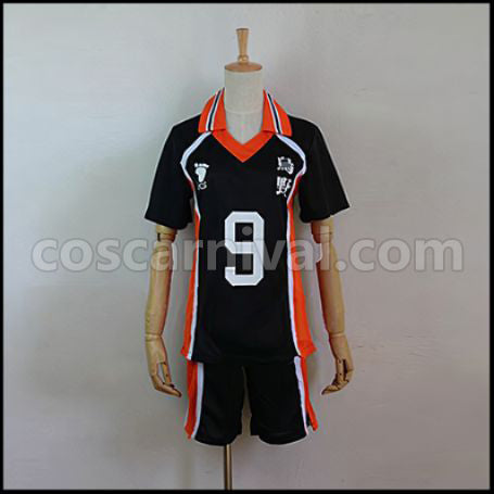 Haikyuu!! Tobio Kageyama Karasuno High School Volleyball Club Setter Uniform Cosplay Costume coscarnival - Front View