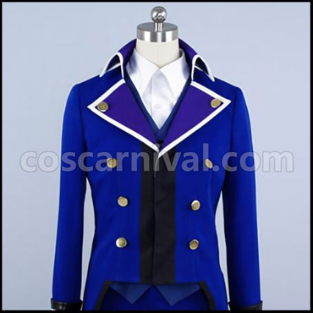 K Blue Clan Scepter 4 Cosplay Costume coscarnival - Side Profile