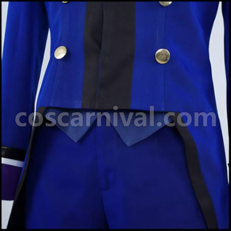 K Blue Clan Scepter 4 Cosplay Costume coscarnival - Material Texture