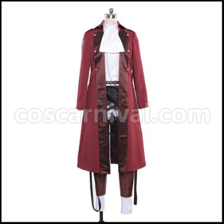 Attack on Titan Wings of Counterattack Online Captain Levi High-Speed Assault Armor Soldier Cosplay Costume coscarnival - Front View