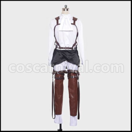 Attack on Titan Wings of Counterattack Online Captain Levi High-Speed Assault Armor Soldier Cosplay Costume coscarnival - Back View